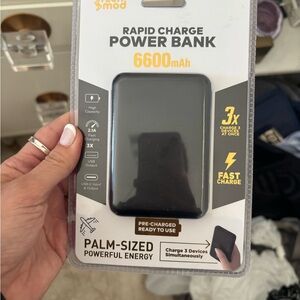 Techmod Black Rapid Charge Power Bank 6600mAh